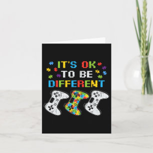 Tarjeta Está Bien Ser Otro Juego De Videojuegos Autismo Aw