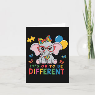 Tarjeta Está Bien Ser Un Autismo Diferente