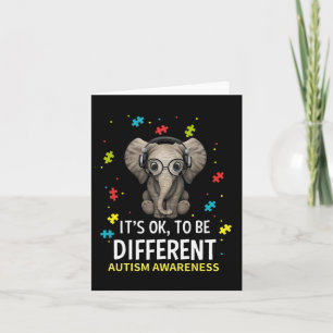 Tarjeta Está bien ser un elefante para la conciencia del a