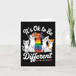 Tarjeta Está Bien Ser Un Rompecabezas De Gato Diferente At