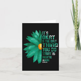 Tarjeta Está Bien Si Lo Único Que Haces Hoy Es Respirar.