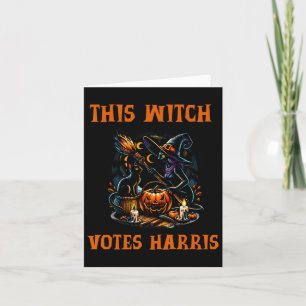 Tarjeta Esta Bruja Vota Kamala Harris Halloween Espeluznan