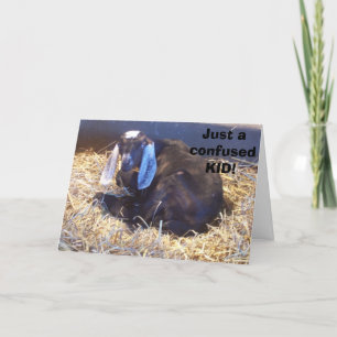 TARJETA ESTA CABRA ES UN NIÑO CONFUNDIDO - SOBRE EL MONTE