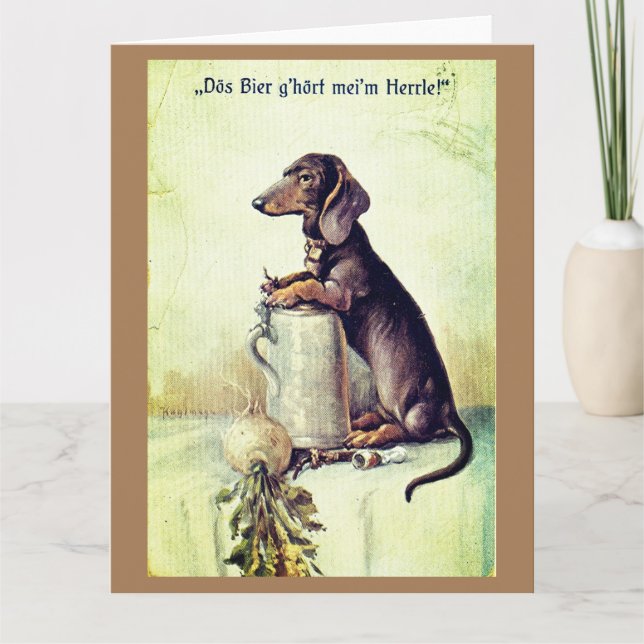 Tarjeta ¡Esta cerveza pertenece a mi amo! (Anverso)