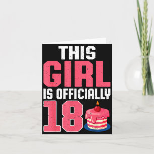 Tarjeta Esta chica tiene 18 años cumpleaños 18 
