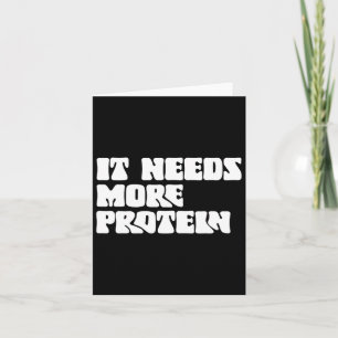 Tarjeta Esta Comida Necesita Más Proteína Lover Bodybuildi