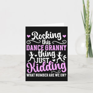 Tarjeta Esta Cosa De Baile Baila Abuela De Una Bailarina
