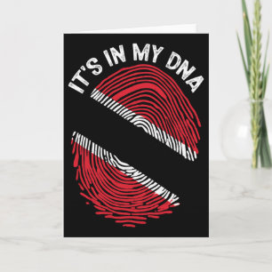 Tarjeta Está En Mi Adn Bandera De Trinidad Y Togo Orgullos