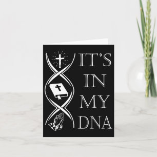 Tarjeta Está En Mi Adn Confío En Dios Jesús Fe Cristiana H