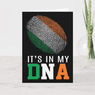 Tarjeta Está En Mi Adn Irlanda Bandera Irlandesa Regalos H