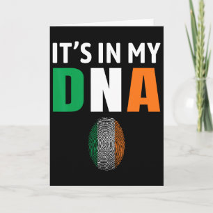 Tarjeta Está En Mi Adn Irlanda Bandera Irlandesa Regalos H