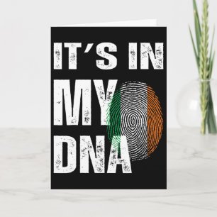 Tarjeta Está En Mi Adn Irlanda Bandera Irlandesa Regalos H