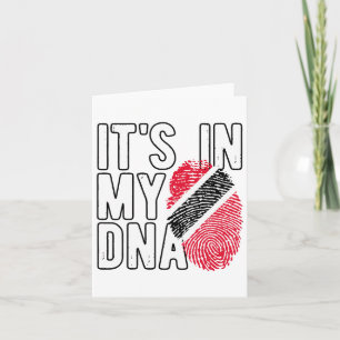 Tarjeta Está en mi ADN Trinidad y Togo Bandera Orgullosa t