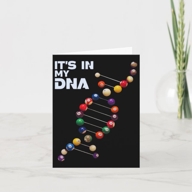 Tarjeta Está en mi piscina de ADN Jugadores Billiards 8 Ll (Anverso)