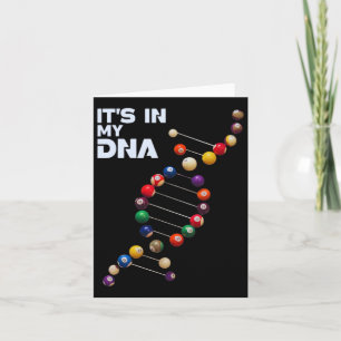 Tarjeta Está en mi piscina de ADN Jugadores Billiards 8 Ll