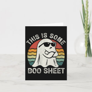Tarjeta Esta Es Alguna Hoja de Boo Diversión Fantasma Geni
