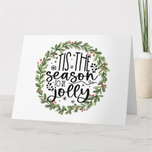 Tarjeta Esta es la estación para ser la guirnalda de color