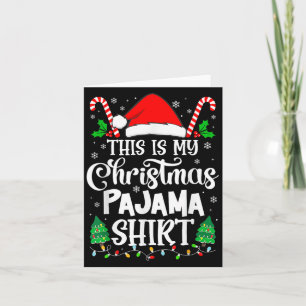 Tarjeta Esta es la familia de las camisetas de Pajama de m