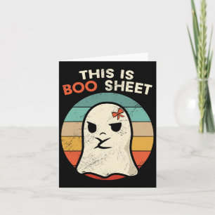Tarjeta Esta Es La Hoja De Boo Divertida Halloween Disfrac