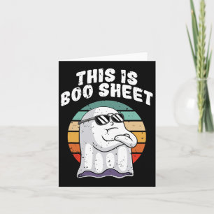 Tarjeta Esta Es La Hoja De Boo Divertida Halloween Disfrac