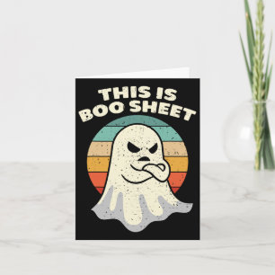 Tarjeta Esta es la hoja de boo Ghost Retro Halloween disfr