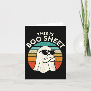 Tarjeta Esta es la hoja de boo Ghost Retro Halloween disfr