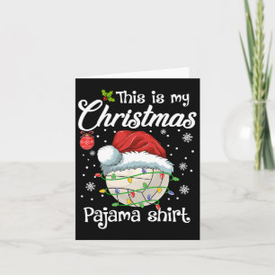 Tarjeta Esta es la Navidad Deportiva De Voleibol De Mis Na