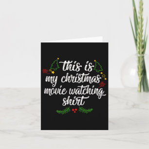 Tarjeta Esta es la película de mis Navidades viendo el árb