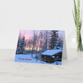 Tarjeta 'Esta es la temporada de feriado de invierno del n