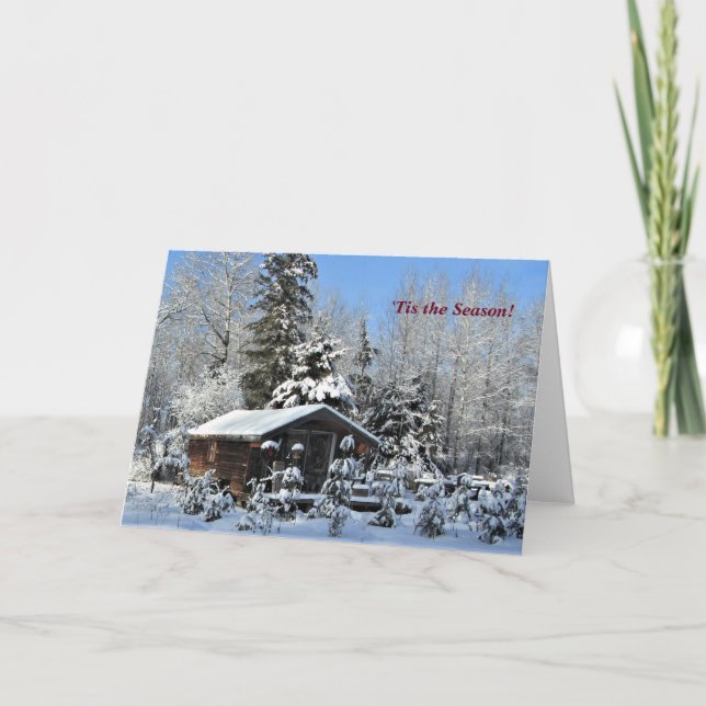 Tarjeta 'Esta es la temporada de feriado de invierno del n (Anverso)