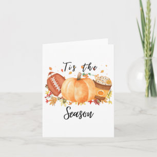 Tarjeta Esta Es La Temporada De Las Calabazas De Fall Foot