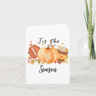 Tarjeta Esta Es La Temporada De Las Calabazas De Fall Foot