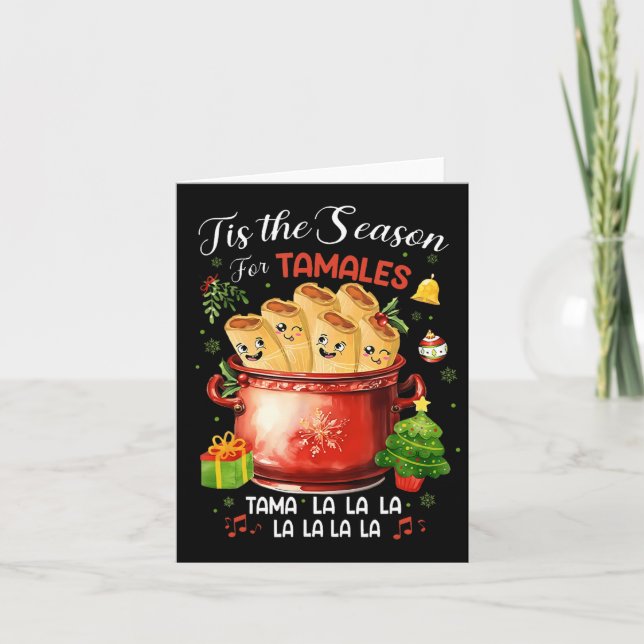 Tarjeta Esta Es La Temporada De Los Navidades De Alimentos (Anverso)