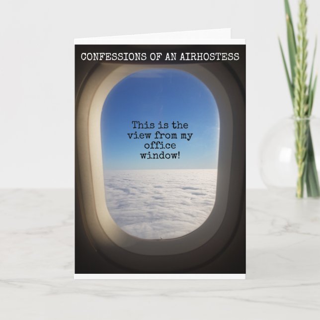 Tarjeta Esta es la vista desde la ventana de mi oficina (Anverso)