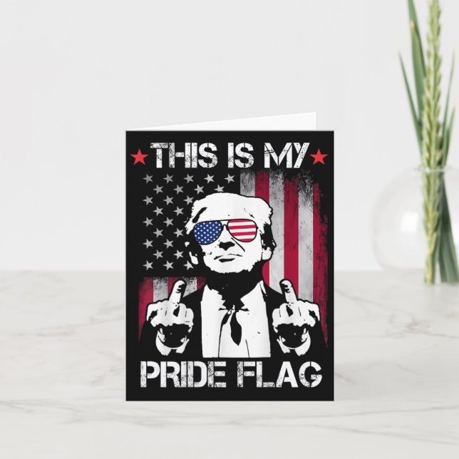 Tarjeta Esta es mi bandera de orgullo Estados Unidos ameri (Anverso)
