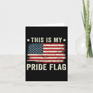Tarjeta Esta Es Mi Bandera Del Orgullo Estadounidense 4 De