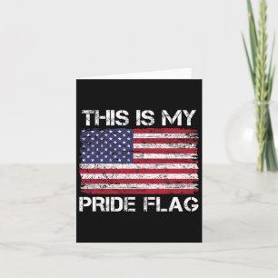 Tarjeta Esta Es Mi Bandera Del Orgullo Estadounidense 4 De