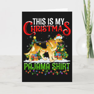 Tarjeta Esta es mi camisa de pijama de Navidad Pastor Alem