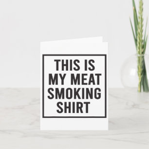 Tarjeta Esta Es Mi Camisa Fumadora De Carne Bbq Vintage Fu