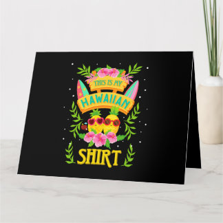 Tarjeta Esta Es Mi Camisa Hawaiana Hombres Pineapple Hawa