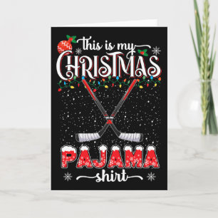 Tarjeta Esta Es Mi Camiseta De Navidad De Pijama Divertida