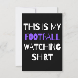 Tarjeta Esta es mi camiseta de observación de fútbol.