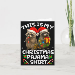 Tarjeta Esta Es Mi Camiseta De Pijama De Navidad Divertida