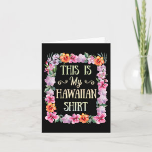 Tarjeta Esta Es Mi Camiseta Hawaití Aloha Beaches Hawaii L