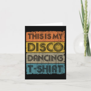 Tarjeta Esta es mi disco retro baile musical de los años 8