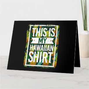 Tarjeta Esta es mi fruta tropical hawaiana de piña