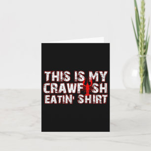 Tarjeta Esta es mi langosta comiendo New Orleans Mardi Gra