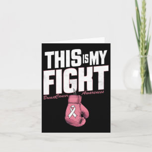 Tarjeta Esta es mi lucha contra el cáncer de mama Concienc