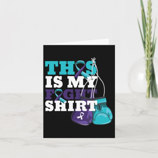 Tarjeta Esta es mi lucha contra la prevención del suicidio (Anverso)