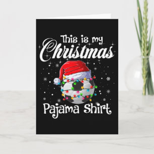Tarjeta Esta Es Mi Luz De Navidad De Fútbol De Navidad Con